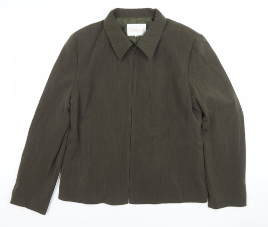 Womens UK Size 14 Lakeland Regular Brown Suit Jacket