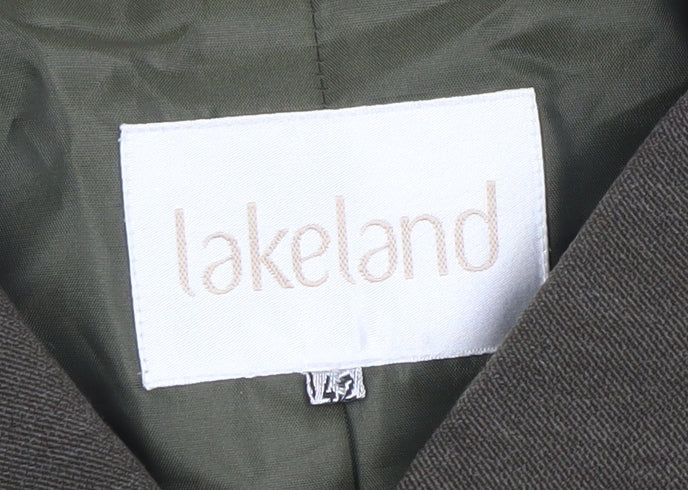 Womens UK Size 14 Lakeland Regular Brown Suit Jacket