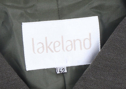 Womens UK Size 14 Lakeland Regular Brown Suit Jacket