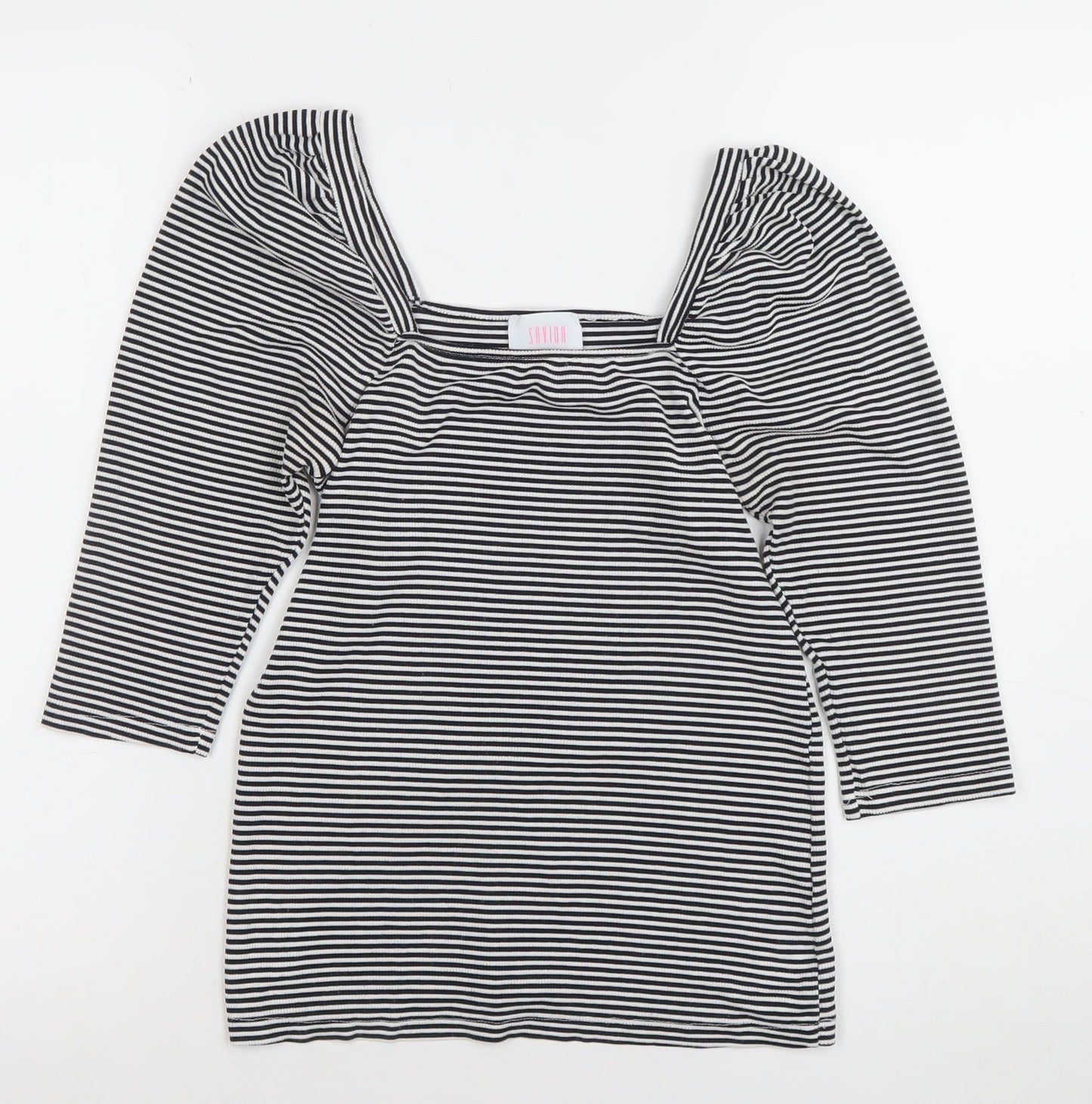 Womens UK Size 12 Saylor Black Basic Blouse