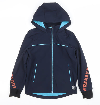 Boys UK Size 8 Years s.Oliver Blue Soft Shell
