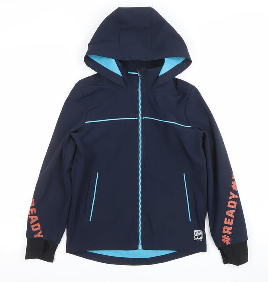 Boys UK Size 8 Years s.Oliver Blue Soft Shell
