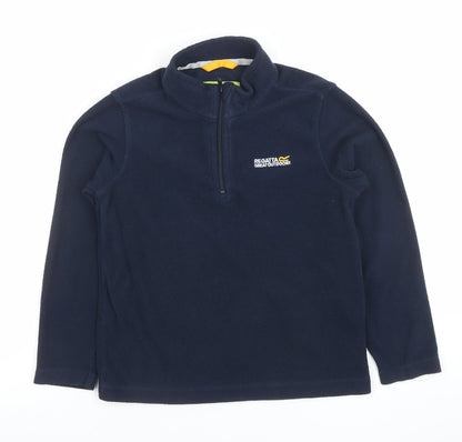 Regatta Boys Navy Fleece 1/2 Zip Pullover Sweatshirt 9-10 Years