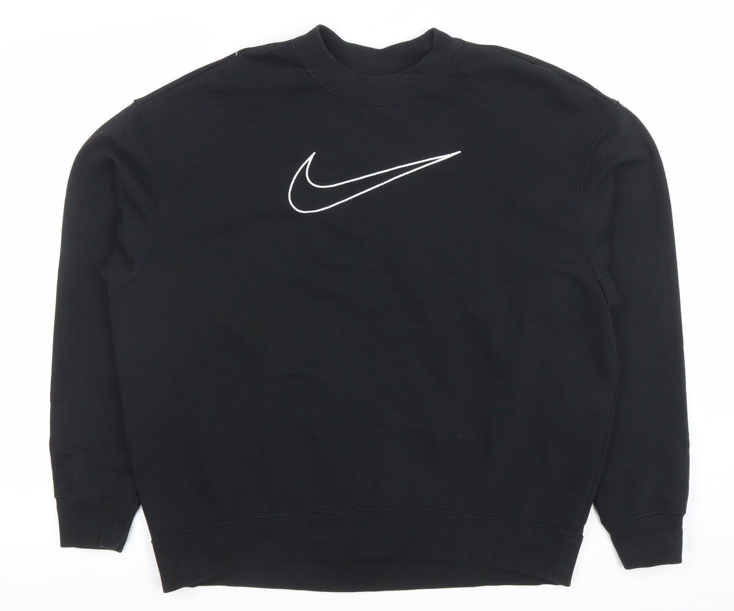 Womens UK Size S Nike Black Pullover Sweatshirt