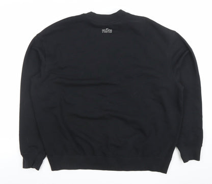 Womens UK Size S Nike Black Pullover Sweatshirt