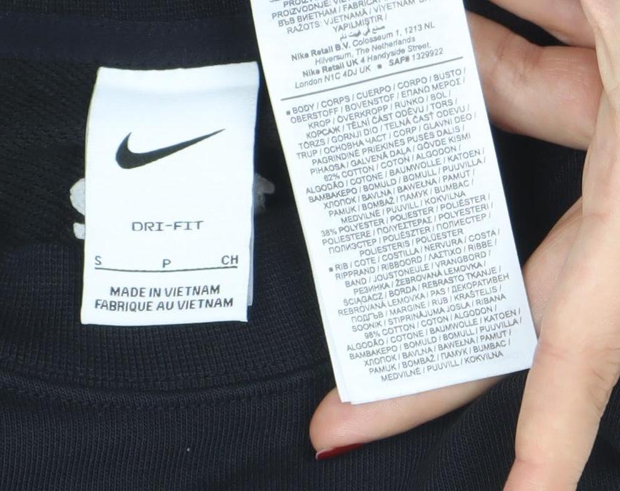 Womens UK Size S Nike Black Pullover Sweatshirt