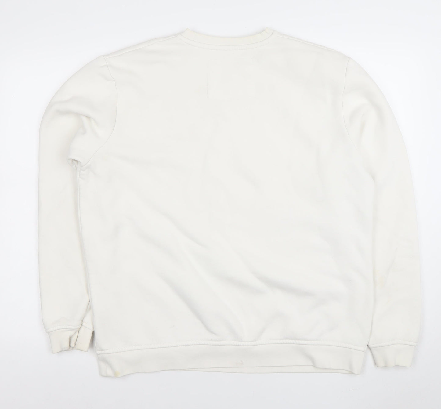 Womens UK Size L Pull & Bear Ivory Pullover Sweatshirt
