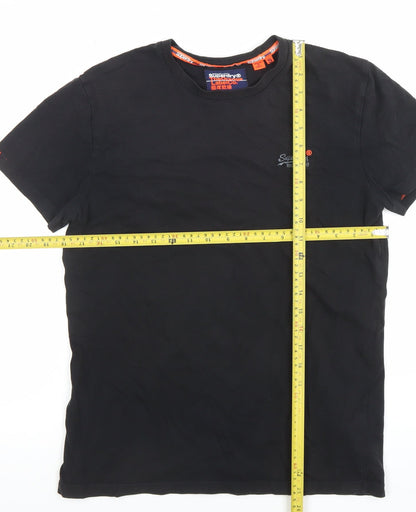 Mens UK Size S Superdry Black  T-Shirt