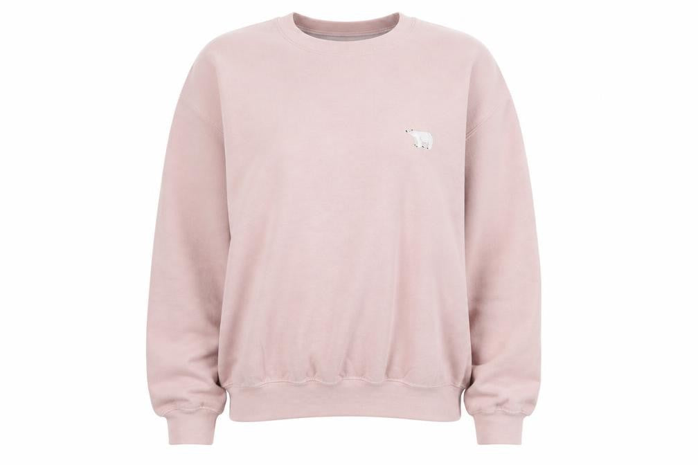 Womens UK Size S Topshop Pink Pullover Sweatshirt
