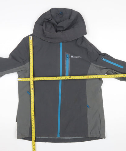 Mountain Warehouse Womens Grey Waterproof Hooded Rain Jacket UK 12