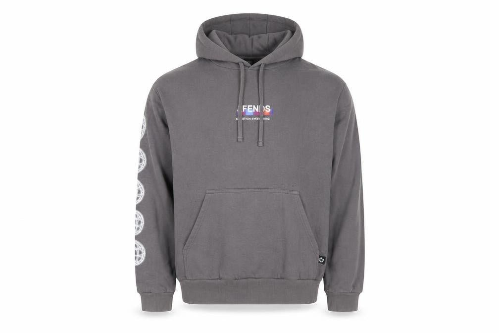 Mens UK Size XS Afends Grey Pullover Hoodie
