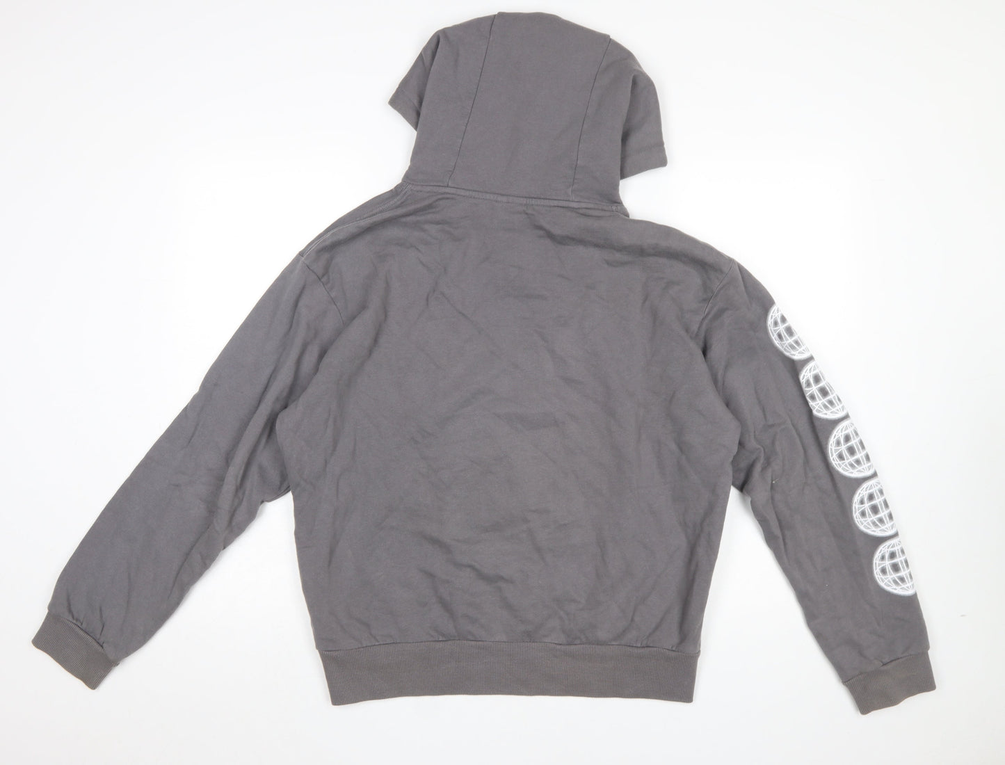 Mens UK Size XS Afends Grey Pullover Hoodie