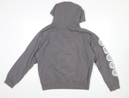 Mens UK Size XS Afends Grey Pullover Hoodie