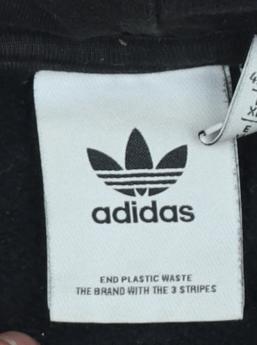 Womens UK Size XL adidas Black Pullover Hoodie