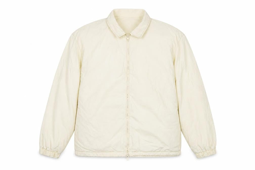 Mens UK Size L Zara Ivory Basic Jacket