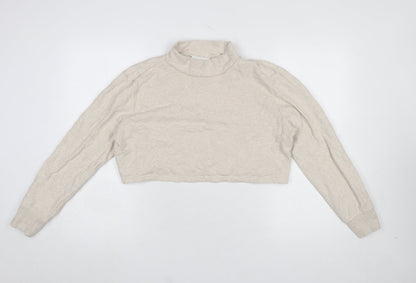 Womens UK Size 12 Monki Beige Pullover Sweatshirt