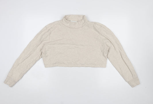 Womens UK Size 12 Monki Beige Pullover Sweatshirt