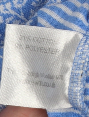 Womens UK Size XL Country Rose Blue Pullover Sweatshirt