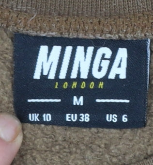 Womens UK Size M Minga London Brown Pullover Sweatshirt