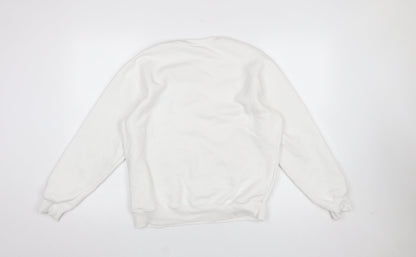 Womens UK Size M Bezo White Pullover Sweatshirt