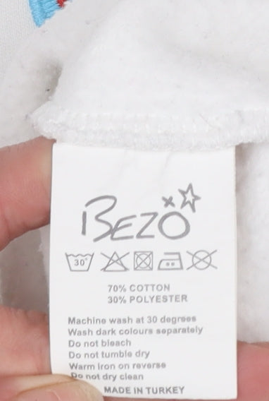 Womens UK Size M Bezo White Pullover Sweatshirt