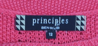 Womens UK Size 12 Principles by Ben de Lisi Pink Pullover Jumper