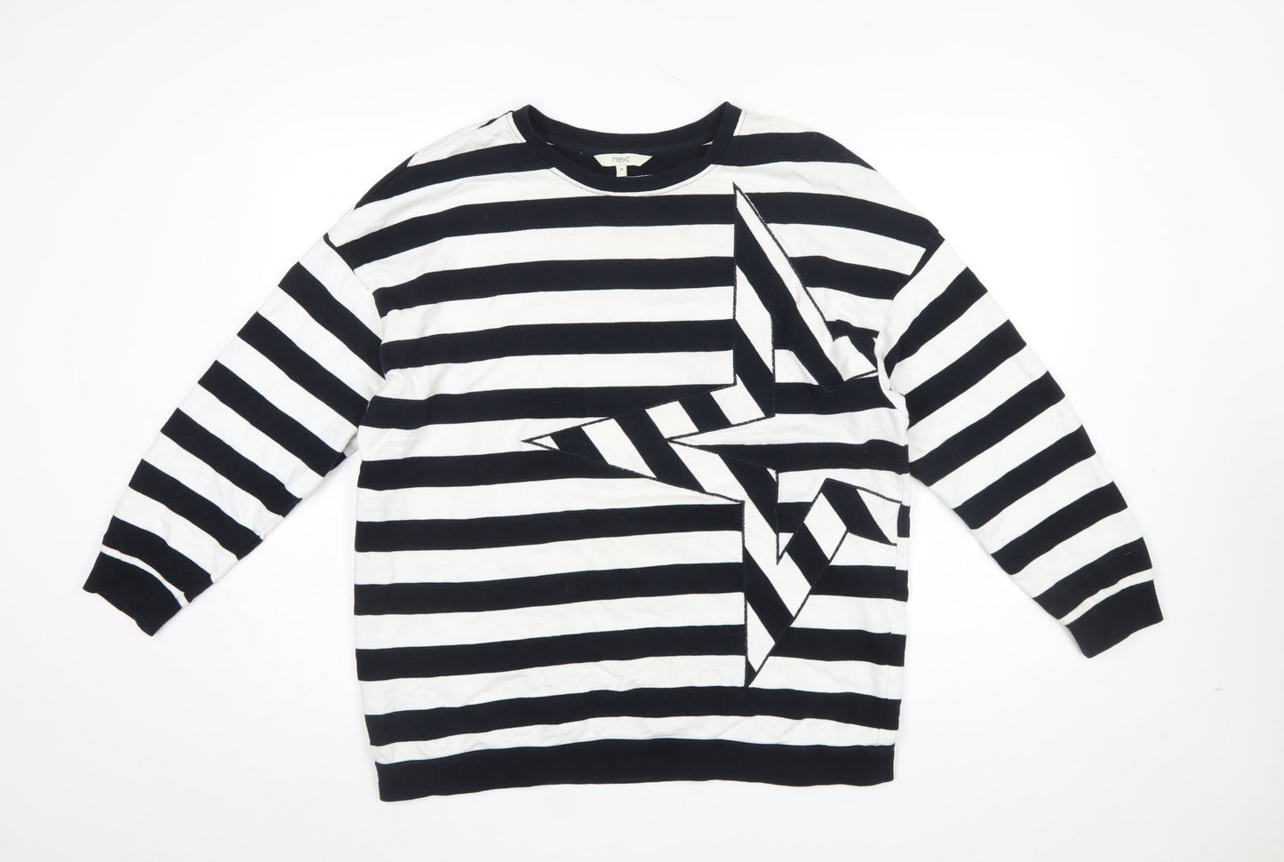Womens UK Size 12 NEXT Black Pullover Sweatshirt