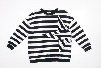 Womens UK Size 12 NEXT Black Pullover Sweatshirt
