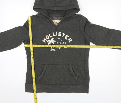 Womens UK Size L Hollister Grey Pullover Hoodie