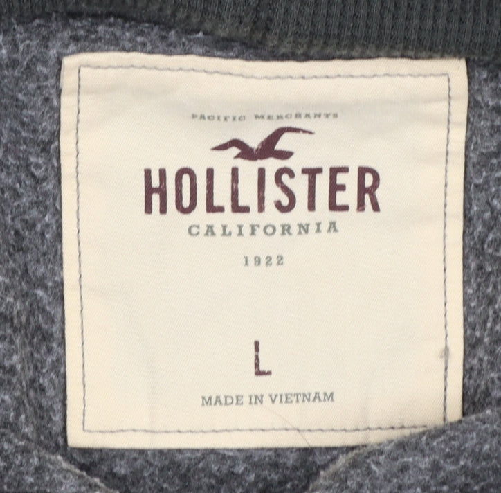 Womens UK Size L Hollister Grey Pullover Hoodie