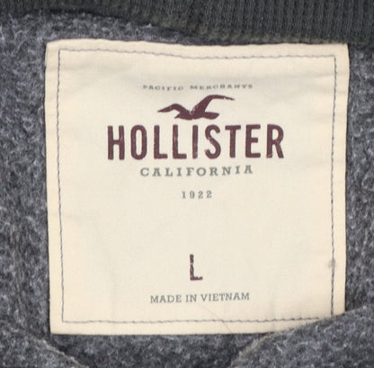 Womens UK Size L Hollister Grey Pullover Hoodie