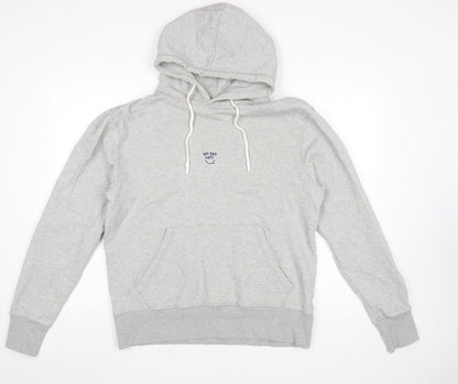 Mens UK Size M Edmond Studios Grey Pullover Hoodie