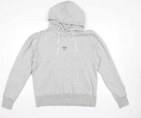Mens UK Size M Edmond Studios Grey Pullover Hoodie