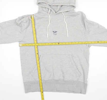 Mens UK Size M Edmond Studios Grey Pullover Hoodie