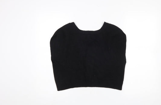 Womens UK Size 10 River Island Black Vest Jumper