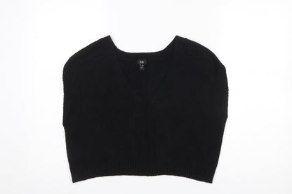 Womens UK Size 10 River Island Black Vest Jumper