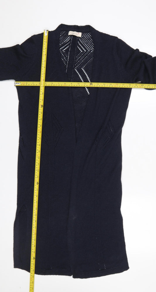 Womens UK Size 10 Marks and Spencer Blue Cardigan Jumper