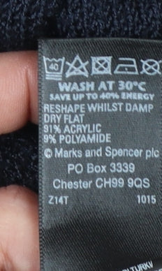 Womens UK Size 10 Marks and Spencer Blue Cardigan Jumper