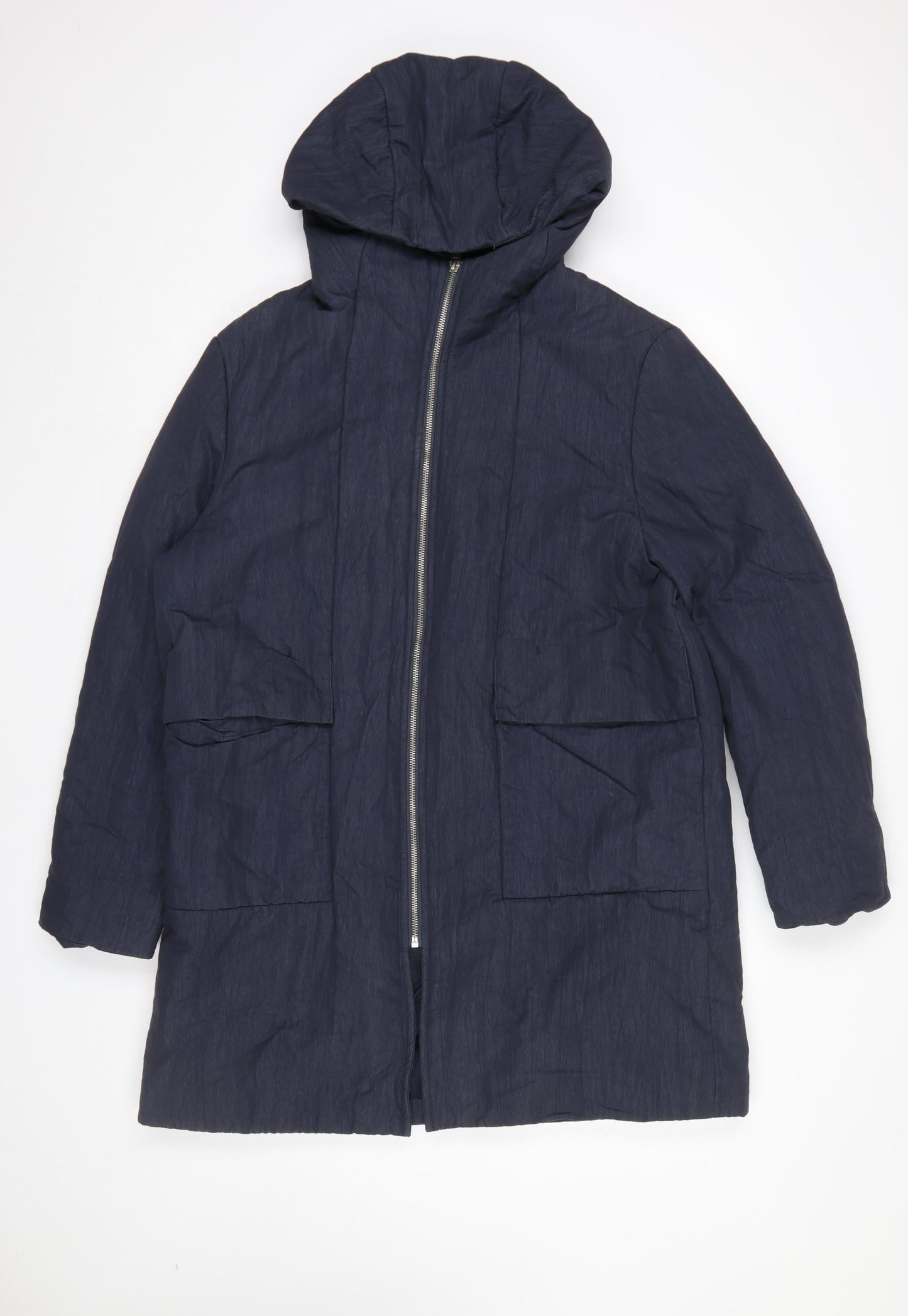 Womens UK Size 14 NOME Blue Parka Coat