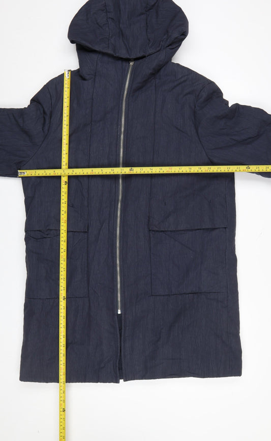Womens UK Size 14 NOME Blue Parka Coat