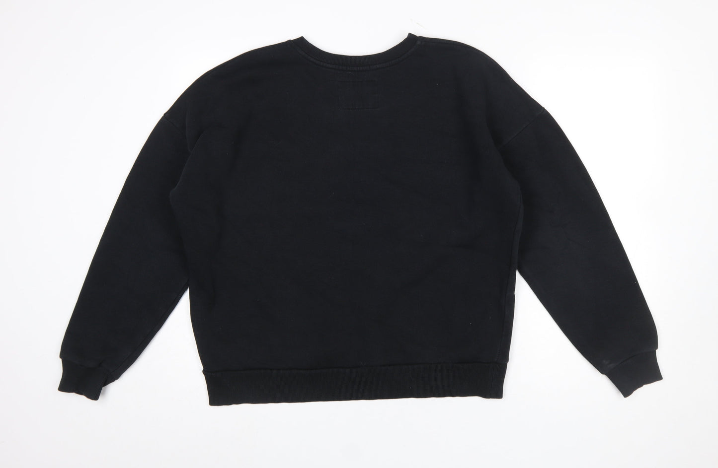 Womens UK Size 16 Superdry Black Pullover Sweatshirt