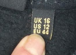 Womens UK Size 16 Superdry Black Pullover Sweatshirt