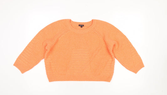 Womens UK Size 10 River Island Orange Pullover Jumper
