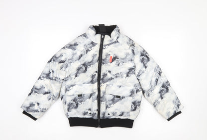 Boys UK Size 7-8 Years River Island Multicoloured Puffer Jacket