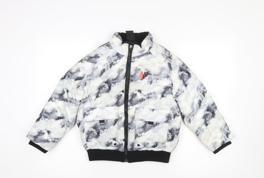 Boys UK Size 7-8 Years River Island Multicoloured Puffer Jacket