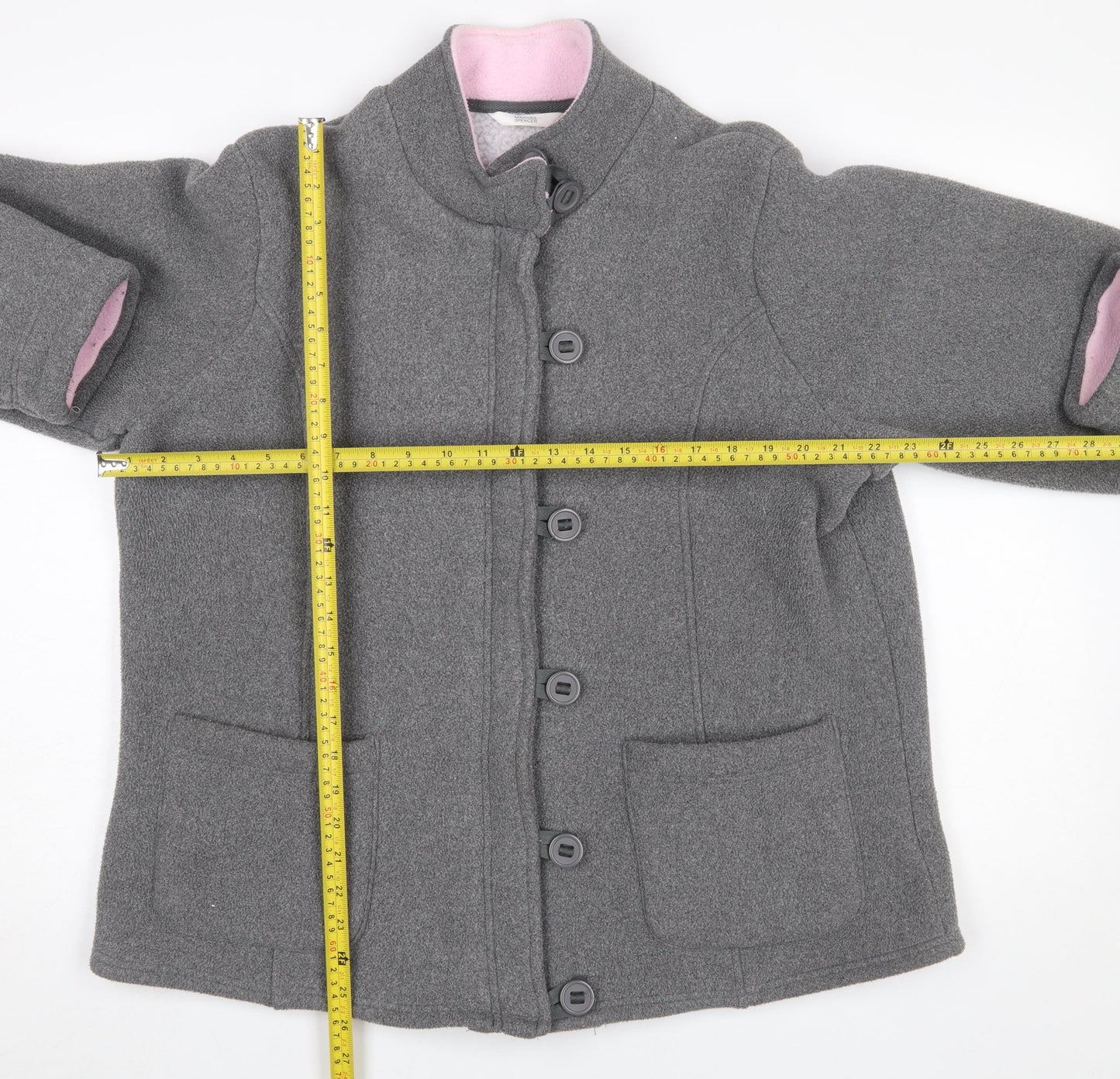 Womens UK Size 18 Marks and Spencer Grey Basic Jacket