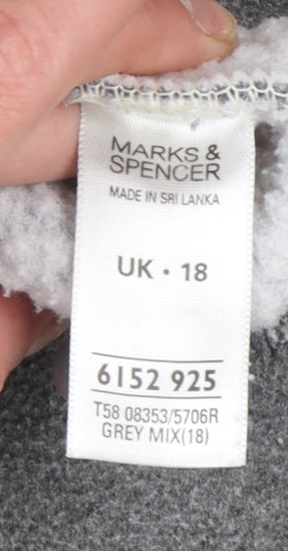 Womens UK Size 18 Marks and Spencer Grey Basic Jacket