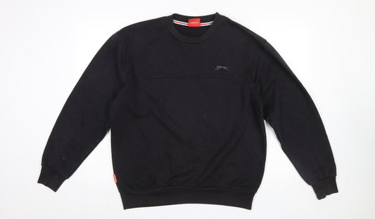 Mens UK Size M Slazenger Black Pullover Sweatshirt