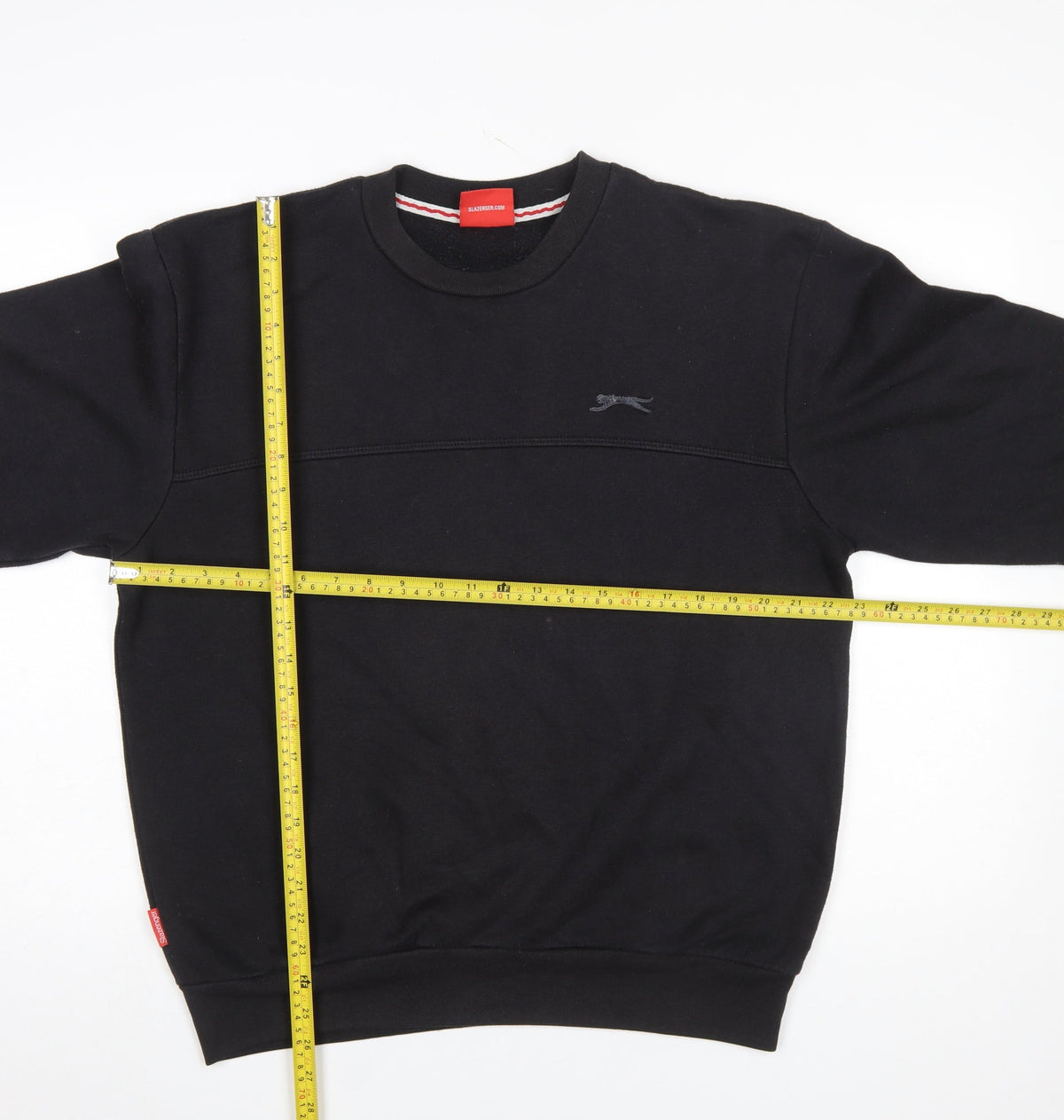 Mens UK Size M Slazenger Black Pullover Sweatshirt