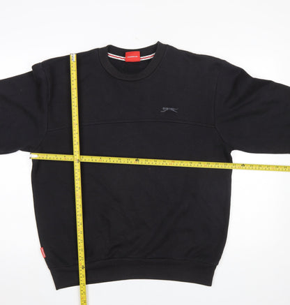 Mens UK Size M Slazenger Black Pullover Sweatshirt